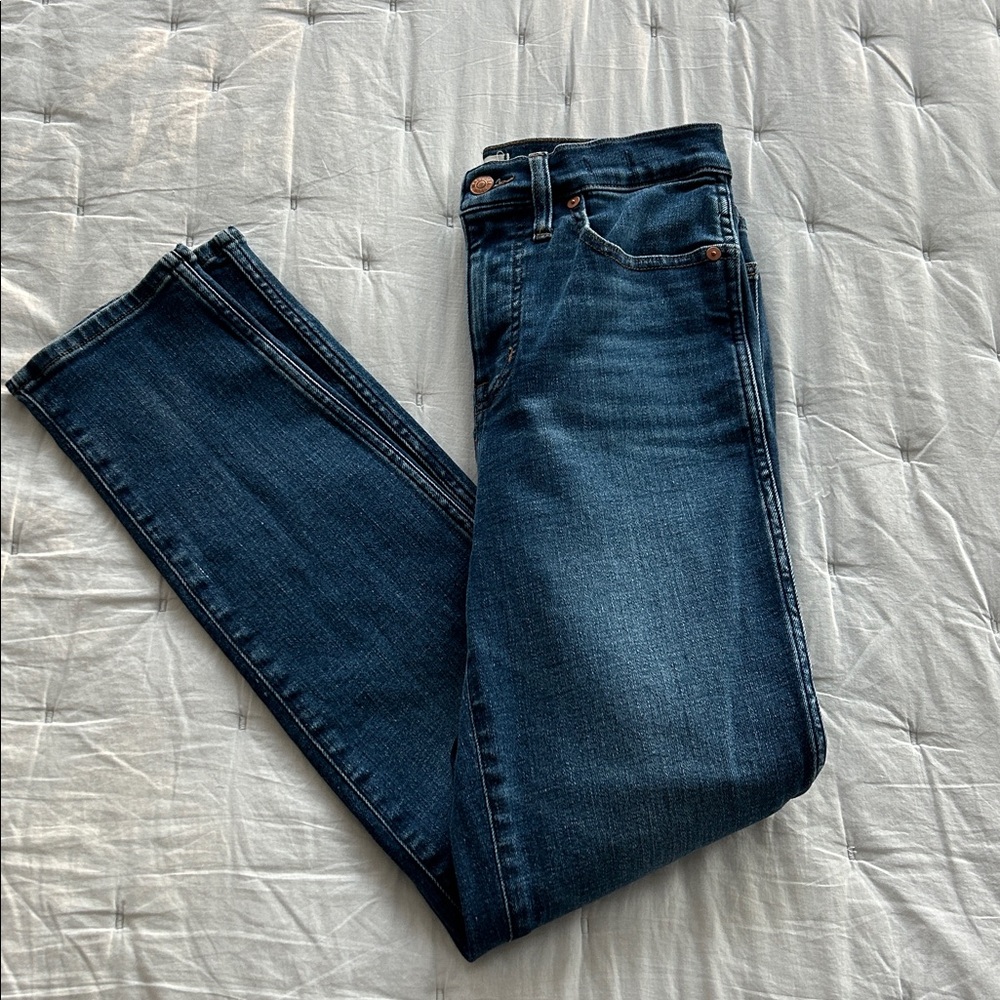 Madewell Dark Blue Stovepipe Jeans